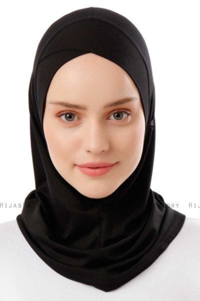 Logo Cross - Svart & Lysegrå One-Piece Al Amira Hijab
