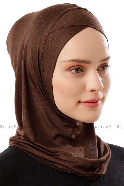 Logo Cross - Brun One-Piece Al Amira Hijab
