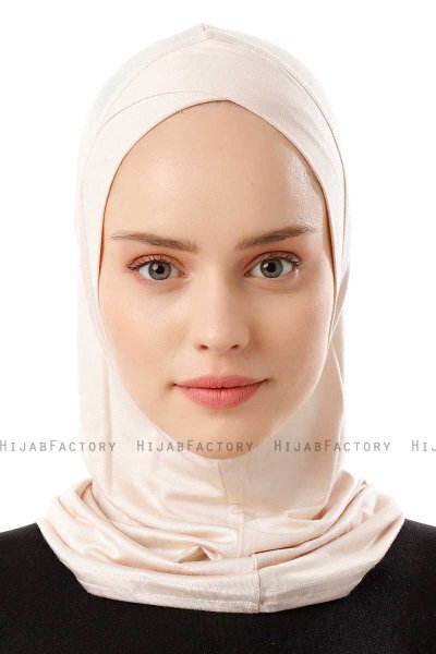 Logo Cross - Beige One-Piece Al Amira Hijab