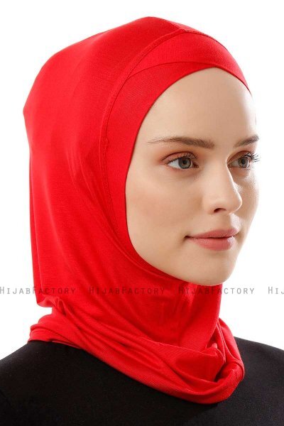 Logo Cross - Rød One-Piece Al Amira Hijab