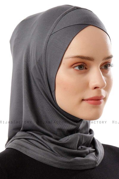 Logo Cross - Mørk Grå One-Piece Al Amira Hijab
