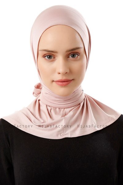 Sportif Plain - Gammelrosa Praktisk Viskos Hijab