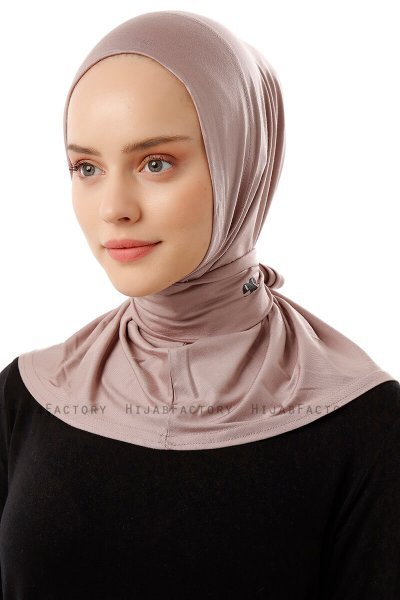 Sportif Plain - Steingrå Praktisk Viskos Hijab