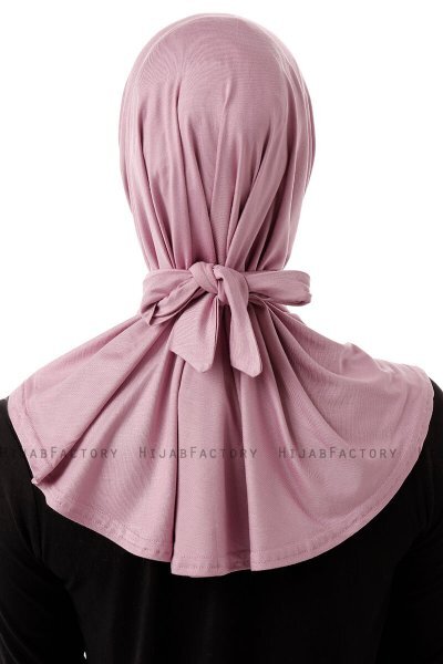 Sportif Plain - Lilla Praktisk Viskos Hijab