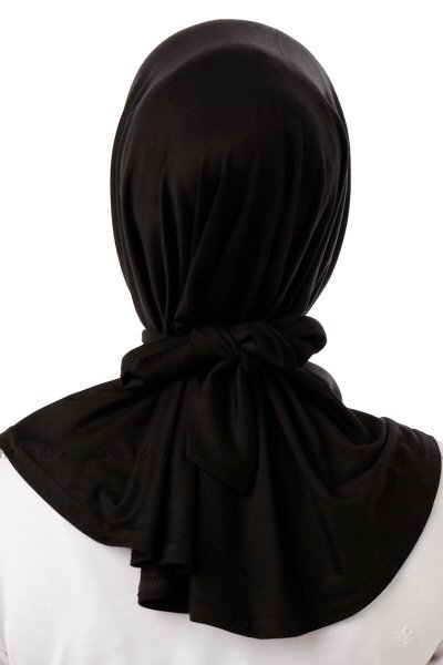 Sportif Cross - Svart & Lysegrå Praktisk Viskos Hijab