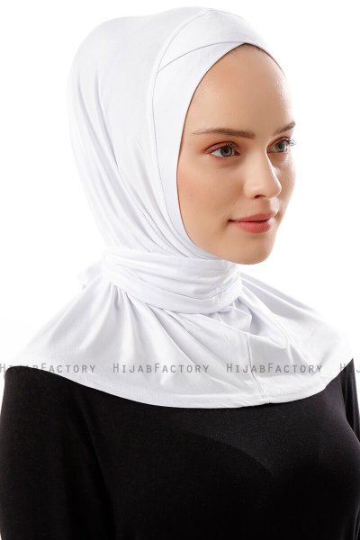 Sportif Cross - Hvit Praktisk Viskos Hijab