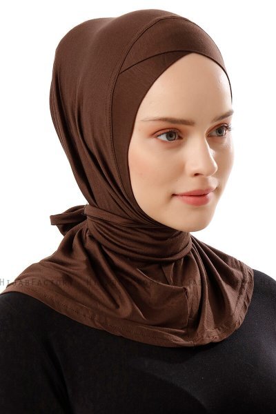 Sportif Cross - Brun Praktisk Viskos Hijab