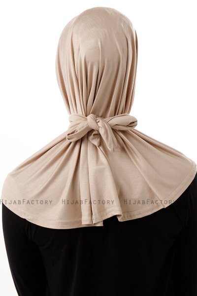 Sportif Cross - Lys Taupe Praktisk Viskos Hijab
