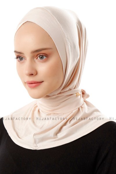 Sportif Cross - Beige Praktisk Viskos Hijab
