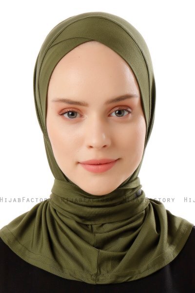 Sportif Cross - Khaki Praktisk Viskos Hijab