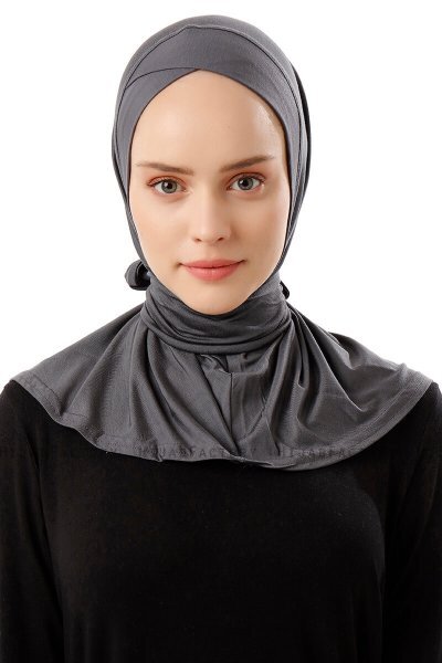 Sportif Cross - Mørk Grå Praktisk Viskos Hijab