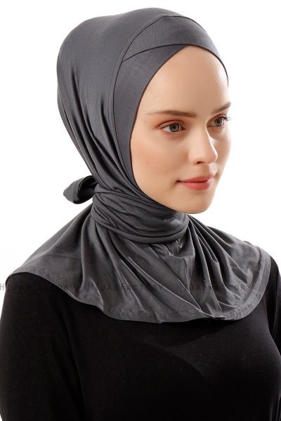 Sportif Cross - Mørk Grå Praktisk Viskos Hijab