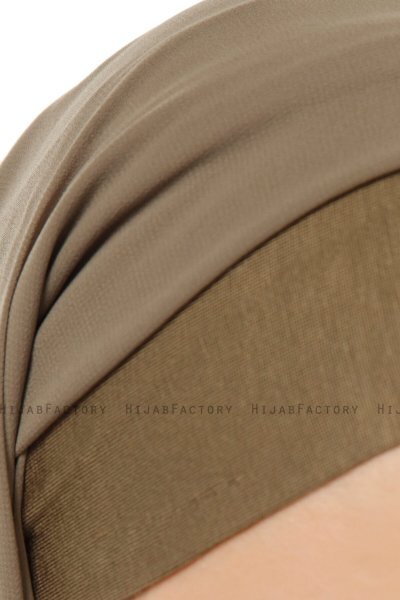 Alara Plain - Olivengrønn One Piece Chiffon Hijab