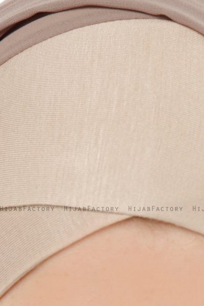 Alara Cross - Lys Taupe One Piece Chiffon Hijab