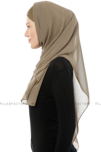 Alara Cross - Olivengrønn One Piece Chiffon Hijab