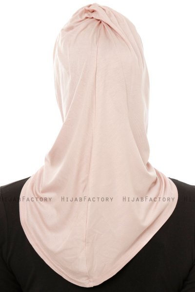 Isra Plain - Gammelrosa One-Piece Viskos Hijab