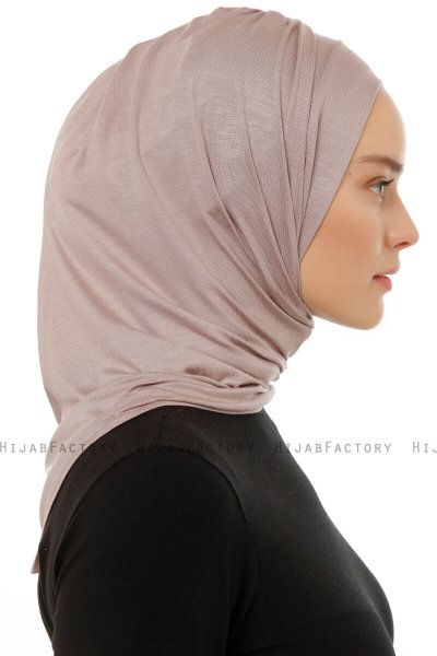 Isra Plain - Steingrå One-Piece Viskos Hijab