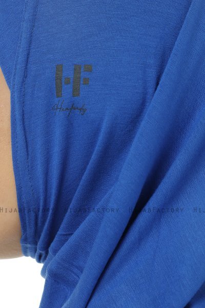 Hanfendy Plain Logo - Blå One-Piece Hijab