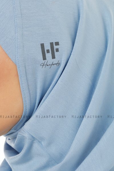 Hanfendy Plain Logo - Lyseblå One-Piece Hijab