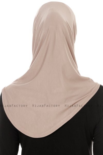 Hanfendy Plain Logo - Steingrå One-Piece Hijab