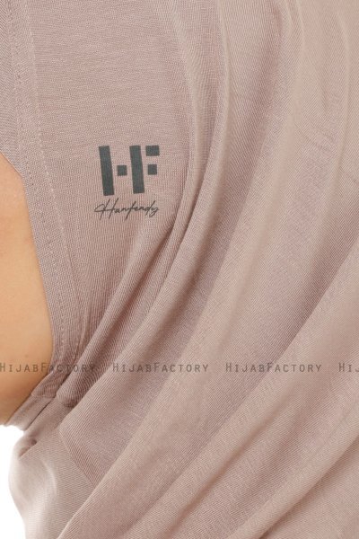 Hanfendy Plain Logo - Steingrå One-Piece Hijab