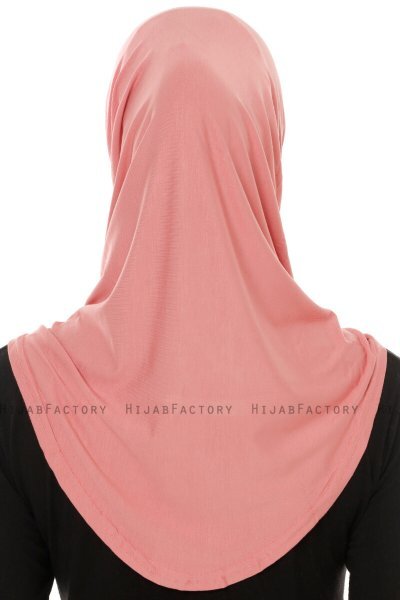 Hanfendy Plain Logo - Mørk Rosa One-Piece Hijab
