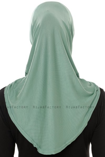 Hanfendy Plain Logo - Grønn One-Piece Hijab