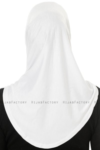 Hanfendy Cross Logo - Hvit One-Piece Hijab