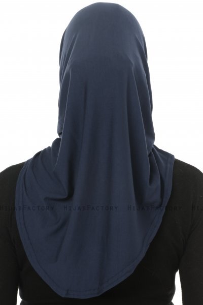 Hanfendy Cross Logo - Marineblå One-Piece Hijab
