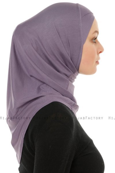 Hanfendy Cross Logo - Mørk Lilla One-Piece Hijab
