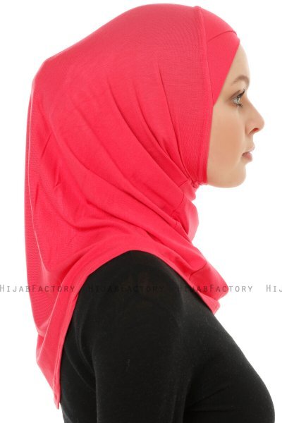 Hanfendy Cross Logo - Fuchsia One-Piece Hijab