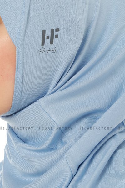Hanfendy Cross Logo - Lyseblå One-Piece Hijab