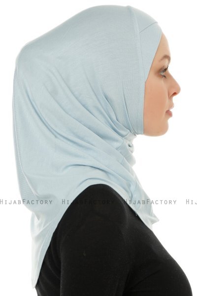 Hanfendy Cross Logo - Baby Blue One-Piece Hijab