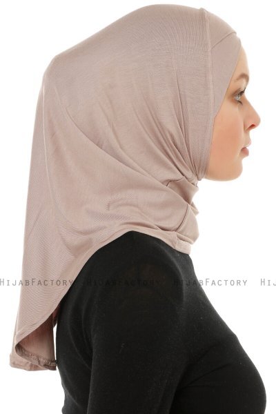 Hanfendy Cross Logo - Steingrå One-Piece Hijab