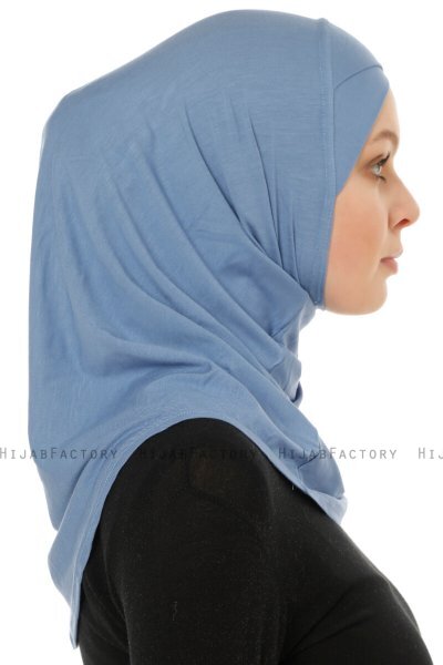 Hanfendy Cross Logo - Indigo One-Piece Hijab