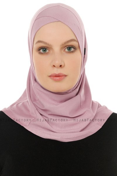 Hanfendy Cross Logo - Lilla One-Piece Hijab