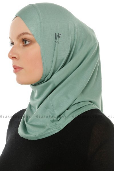 Hanfendy Cross Logo - Grønn One-Piece Hijab