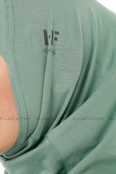 Hanfendy Cross Logo - Grønn One-Piece Hijab