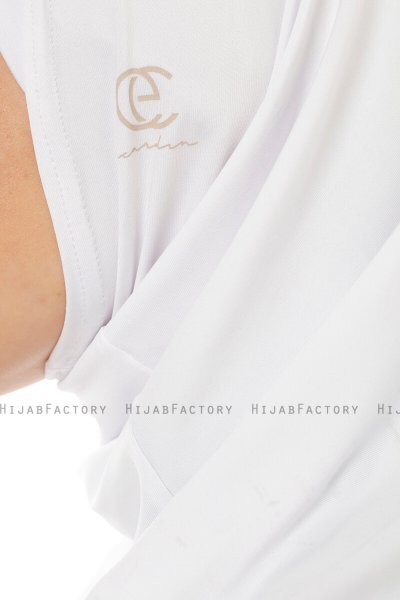 Micro Plain - Hvit One-Piece Hijab