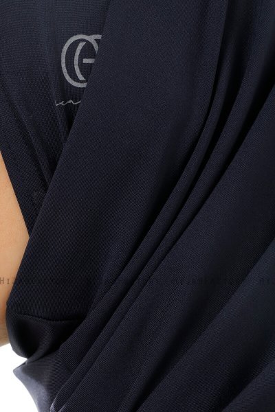 Micro Plain - Marineblå One-Piece Hijab