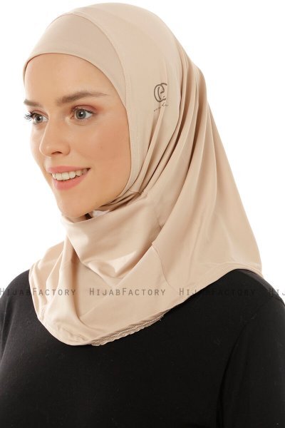 Micro Plain - Lys Taupe One-Piece Hijab