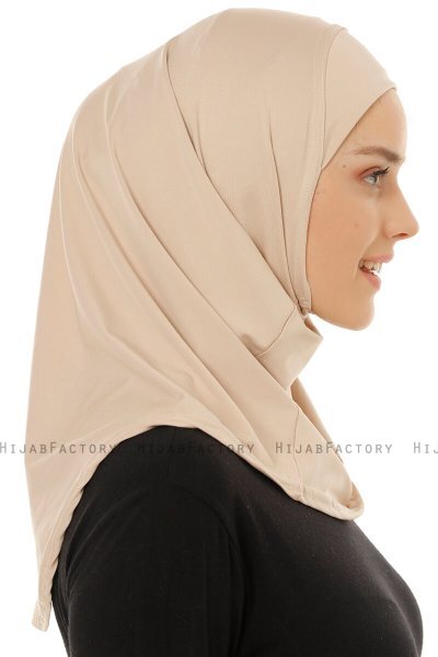 Micro Plain - Lys Taupe One-Piece Hijab
