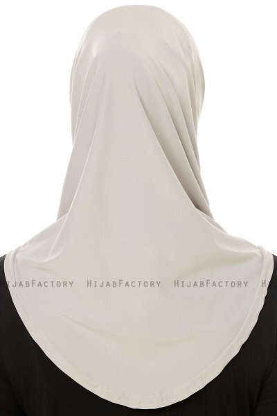 Micro Plain - Lysegrå One-Piece Hijab