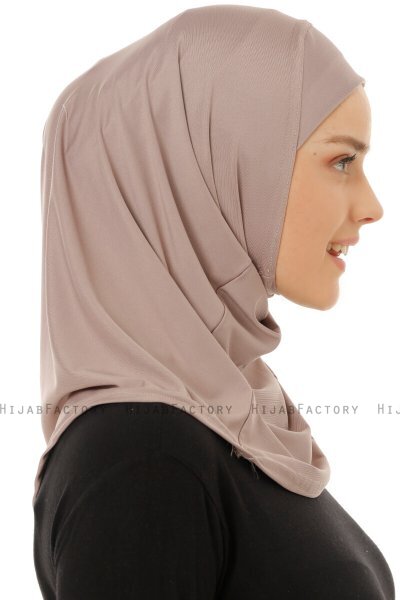 Micro Plain - Steingrå One-Piece Hijab