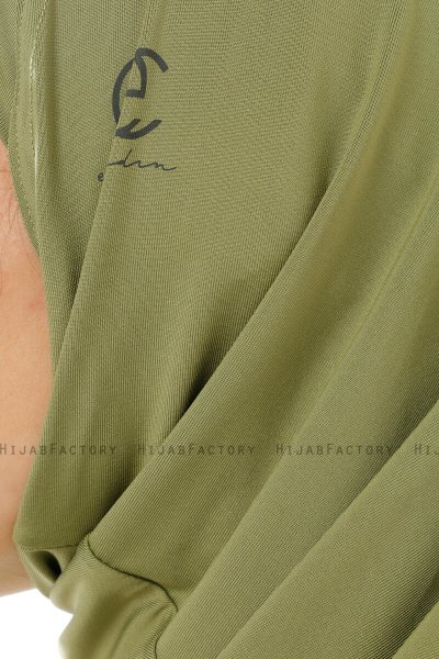 Micro Plain - Olivengrønn One-Piece Hijab