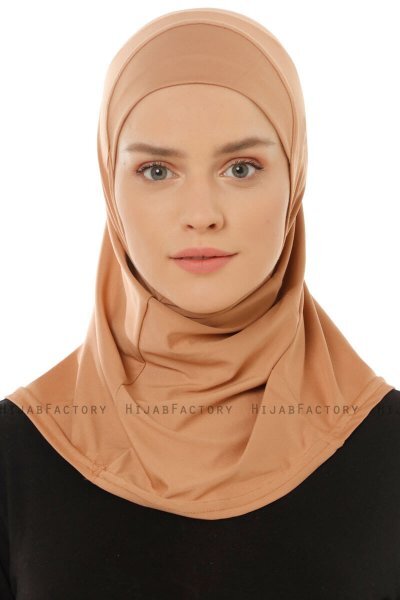 Micro Plain - Karamell One-Piece Hijab