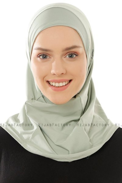 Micro Plain - Grønn One-Piece Hijab