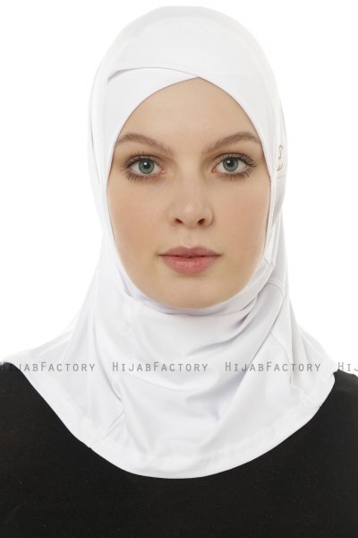 Micro Cross - Hvit One-Piece Hijab