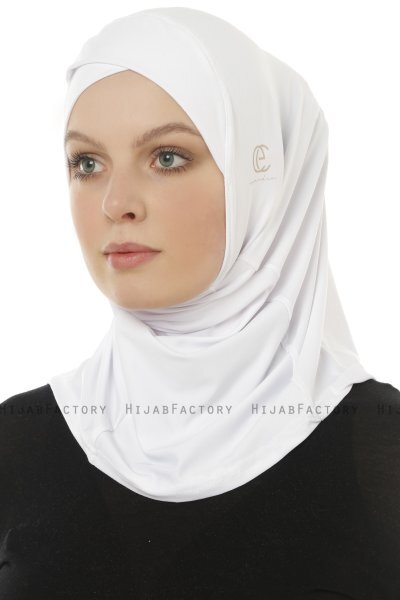 Micro Cross - Hvit One-Piece Hijab