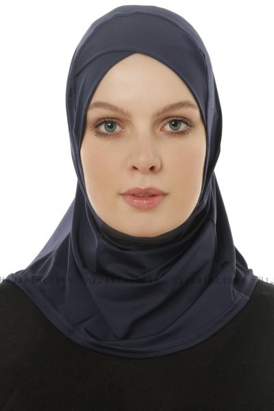 Micro Cross - Marineblå One-Piece Hijab
